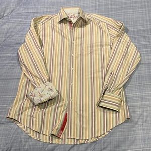 Robert Graham mens dress  shirt size medium